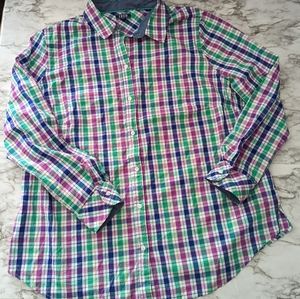 Women's Plus Size Izod Plaid Button Down Shirt size 1X
